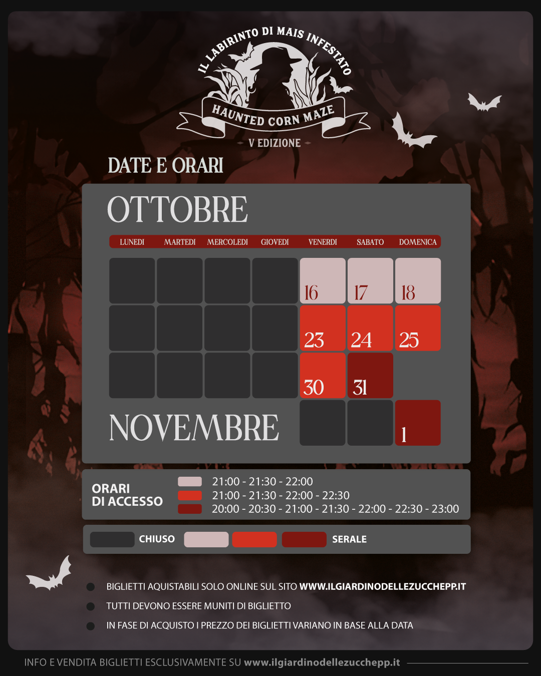 CALENDARIO_HAUNTED_CORN_MAZE 1